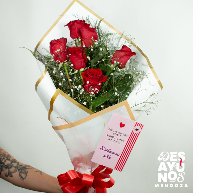 Dia de la Madre - Ramos de 6 Rosas Colombianas